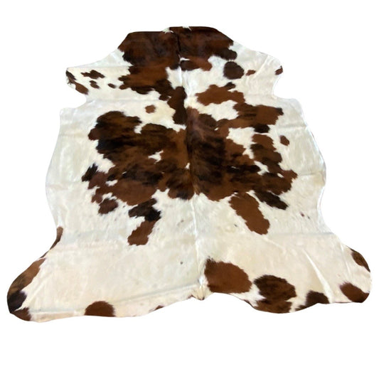 TRICOLOR NATURAL COWHIDE RUG 5x6ft