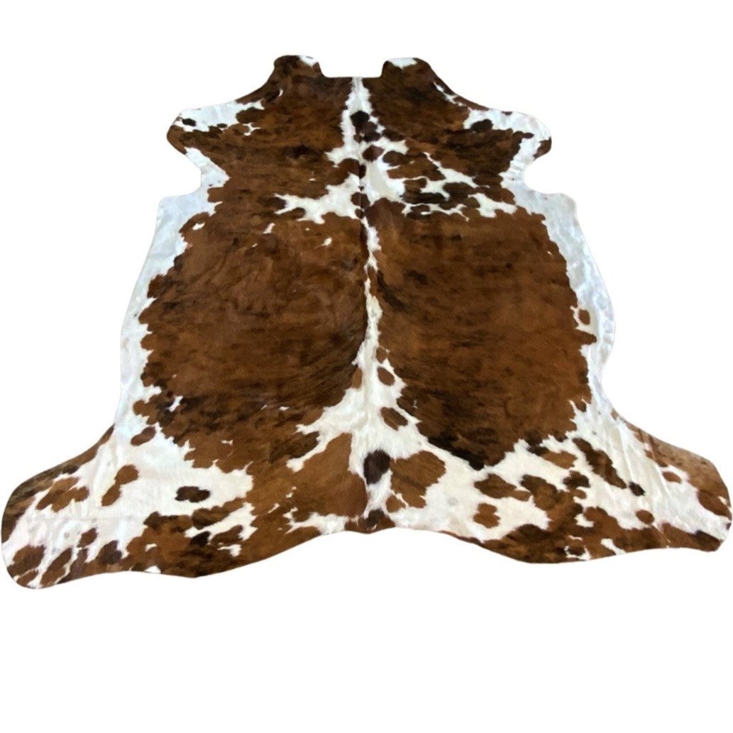 TRICOLOR NATURAL COWHIDE RUG 5x6ft