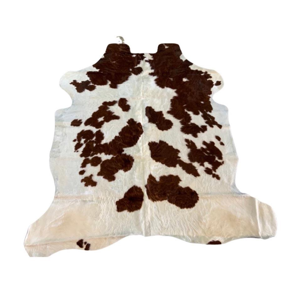 TRICOLOR NATURAL COWHIDE RUG 5x6ft