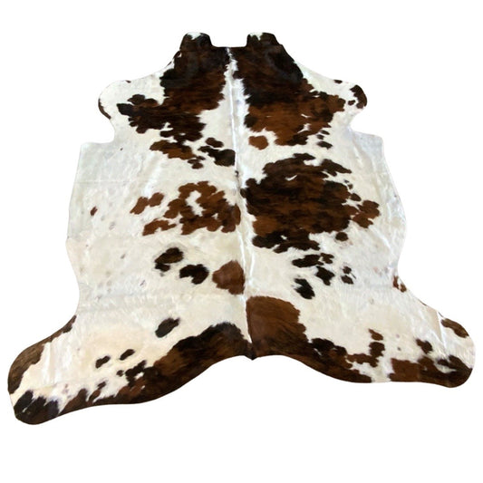 TRICOLOR NATURAL COWHIDE RUG 5x6ft