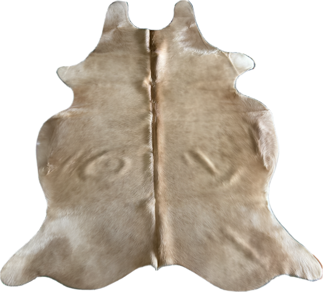 LIGHT BROWN NATURAL COWHIDE 5X6FT